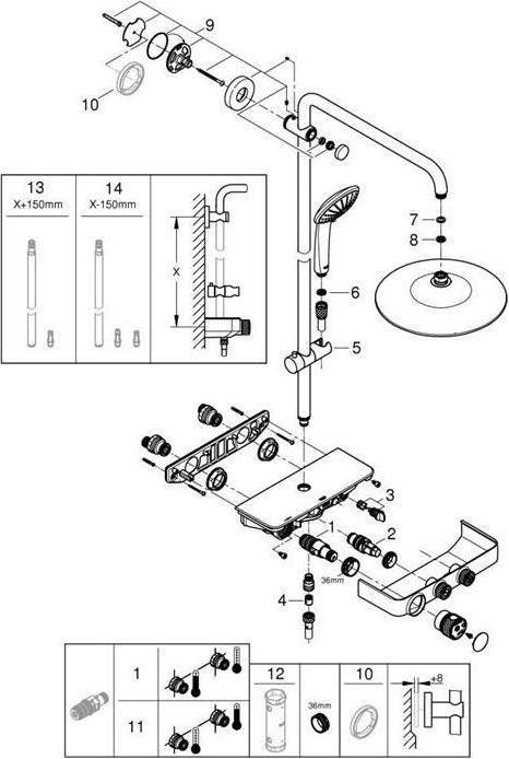 Image du produit Grohe Euphoria SmartControl System 260 Système de douche mono