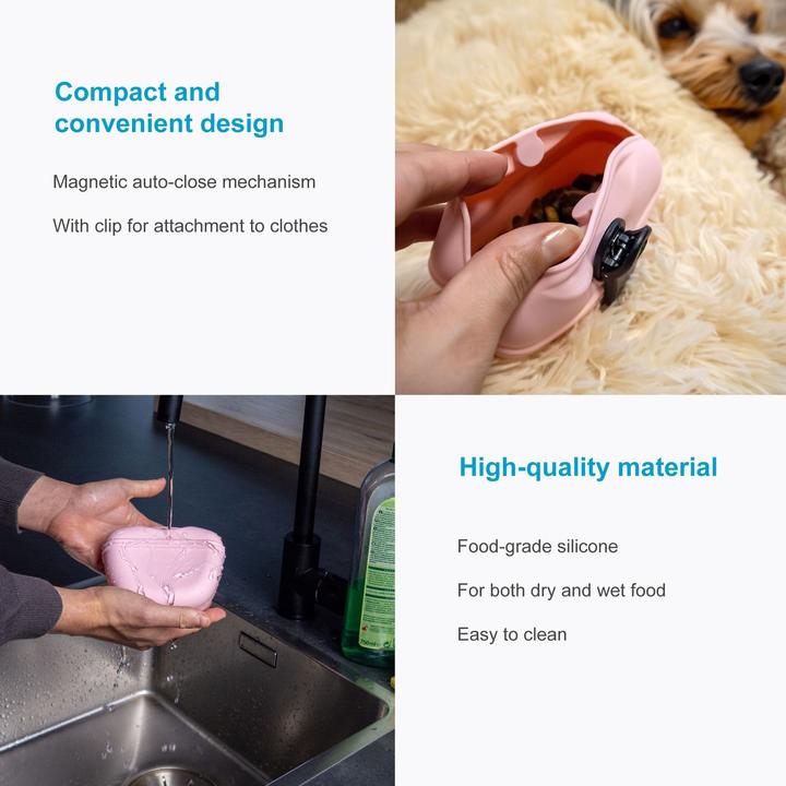 Produktbild Intirilife Leckerlibeutel für Hunde mit Gürtelclip (One Size)