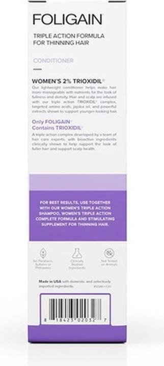 Image du produit Foligain Après-shampooing contre la perte de cheveux Triple Action (Women's Conditioner) 236 ml (236 ml)
