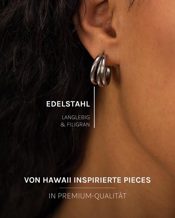 Image du produit Purelei Boucle d'oreille Eono (Acier inoxydable plaqué or 18 carats)