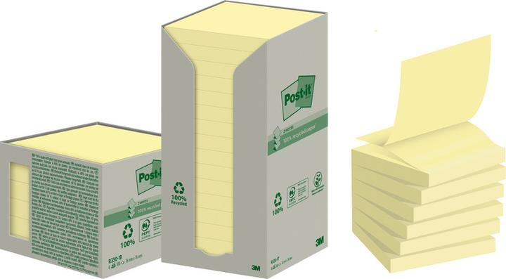 Actual product image Post-it Green Z-Notes (76 x 76 mm)