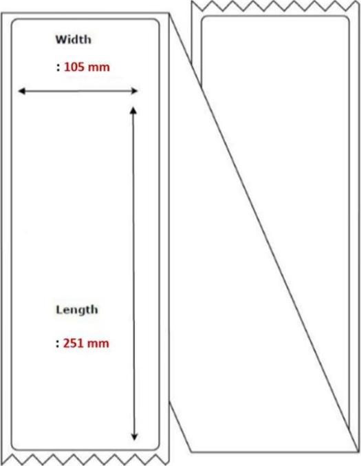 Produktbild Capture Ship-label 105 x 251mm