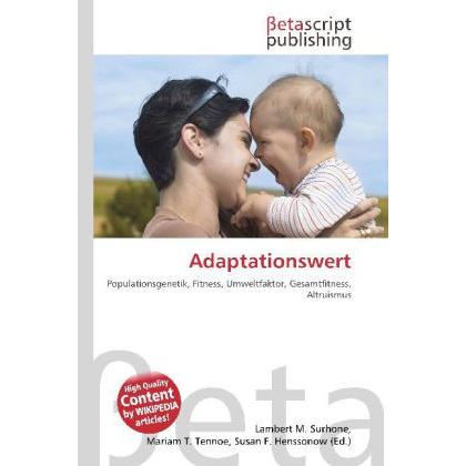 Thumbnail - Adaptationswert, Fachbücher von Lambert M. Surhone, Miriam T. Timpledon, Susan F. Marseken