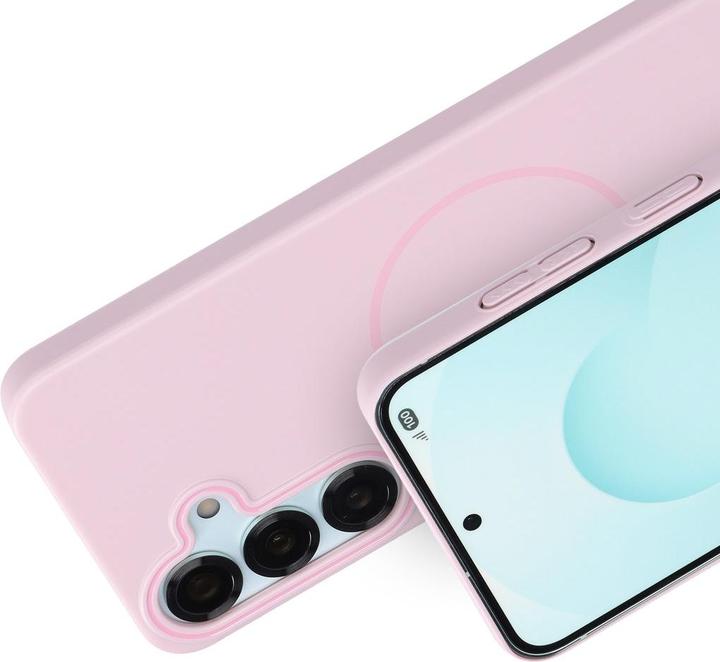 Image du produit Mobiparts Slim Line Case Samsung Galaxy S25 (MagSafe Compatible) Blush Pink (Samsung Galaxy S25)
