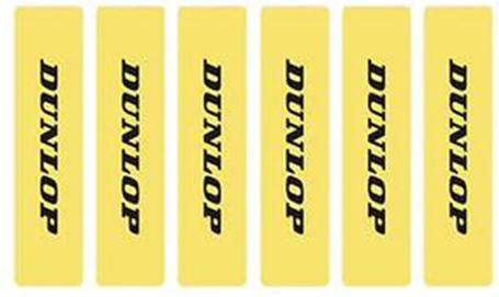 Productafbeelding Dunlop lijnen, geel, 12 stuks