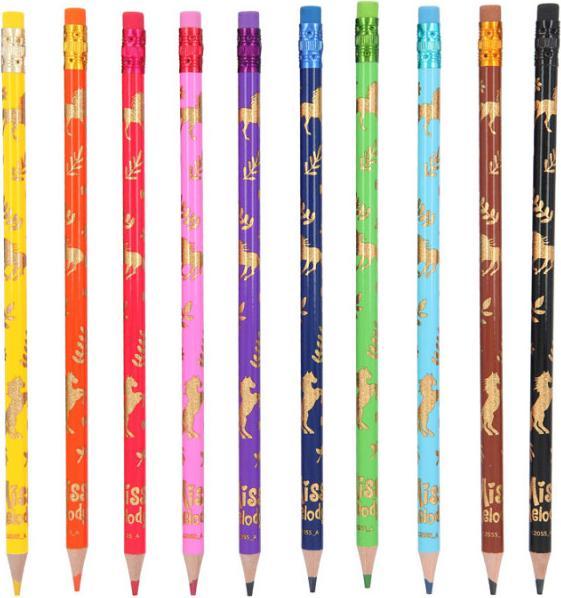 Produktbild Depesche Radierbare Buntstifte Miss Melody 10er (Multicolor, 10 x)