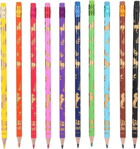 Actual product image Depesche Miss Melody Erasable Crayons 10s (Multicolor, 10 x)
