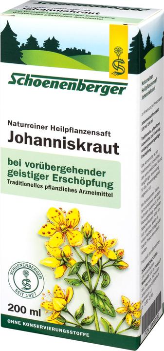 Image du produit Schönenberger Millepertuis pur jus de plantes médicinales, 200 ml de solution