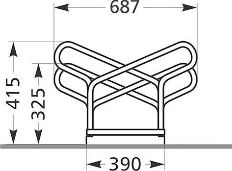 Produktbild Wsm Fahrradständer zu Flachdachüberdachung