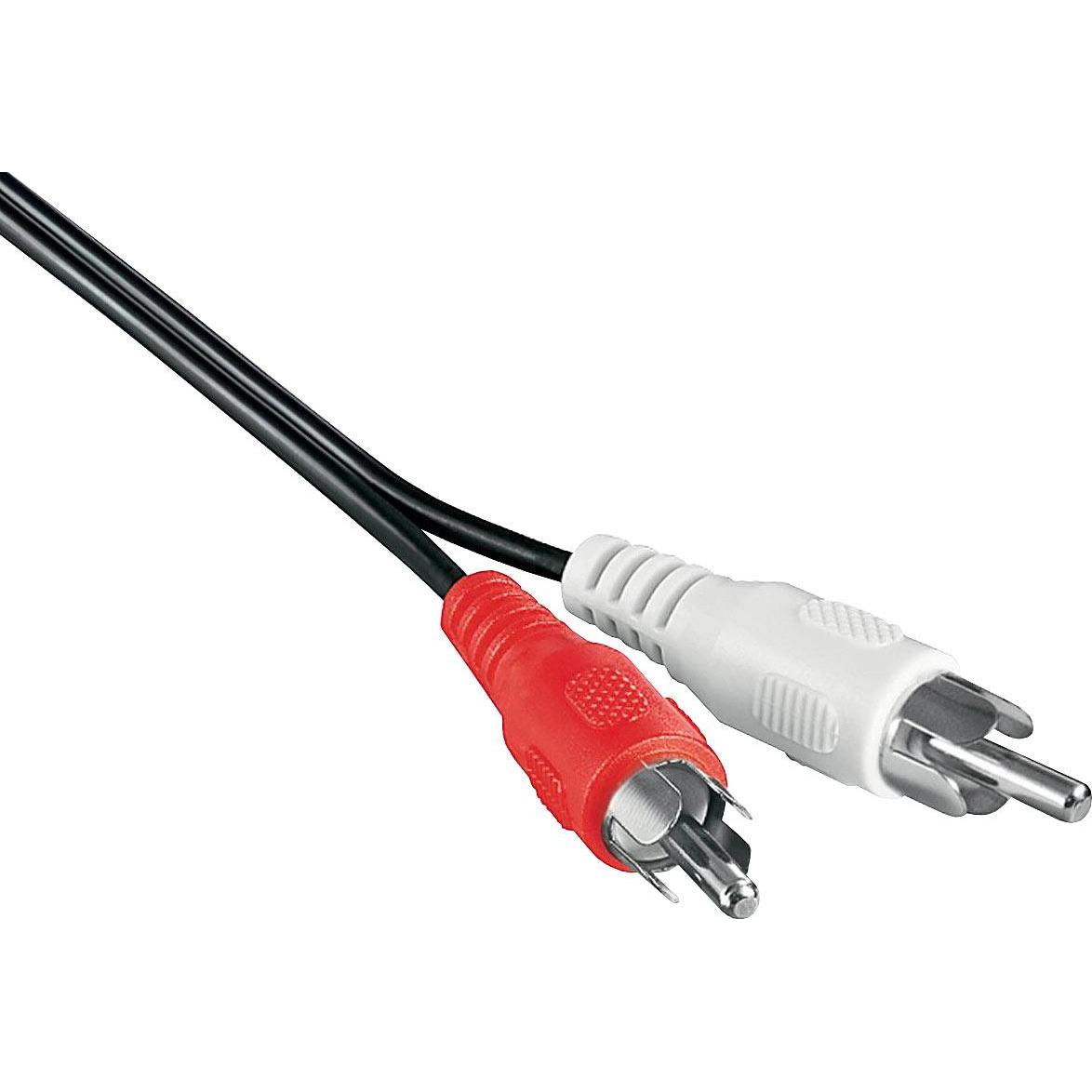 Goobay Stereo Verbindungskabel 2x Cinch (2.50 m), Audio Kabel