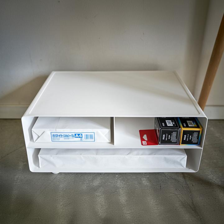Image du produit Yamazaki Étagère pour imprimante avec roulettes TOWER (48 x 37 x 19 cm)