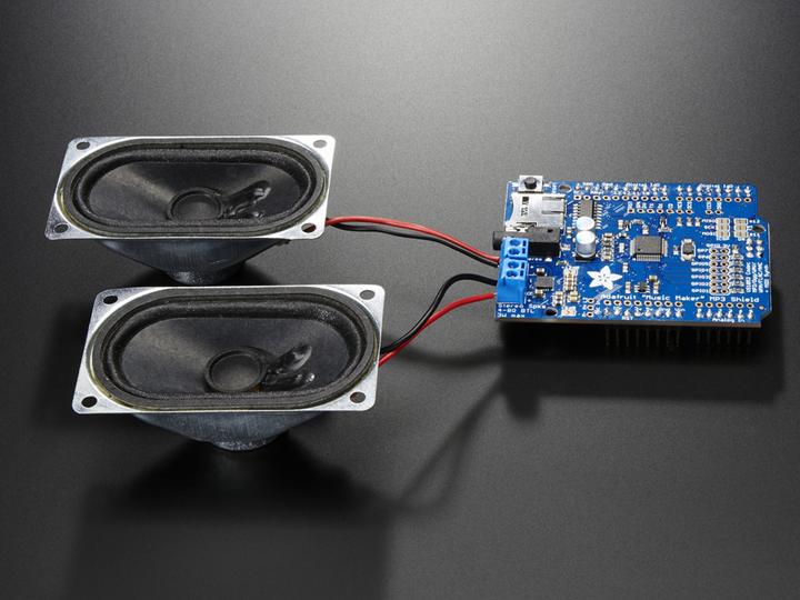 Immagine prodotto Adafruit Music Maker MP3 Shield per Arduino w/3W Stereo Amp (Riparo)