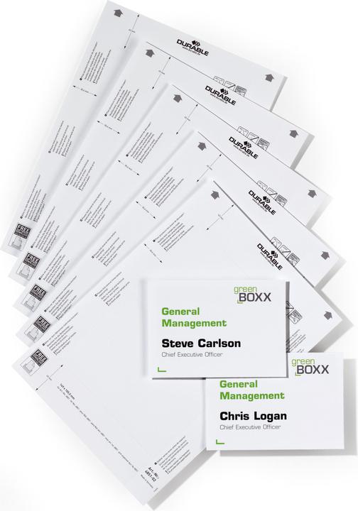 Image du produit Durable Feuille pour plaque de porte Info Sign 4801