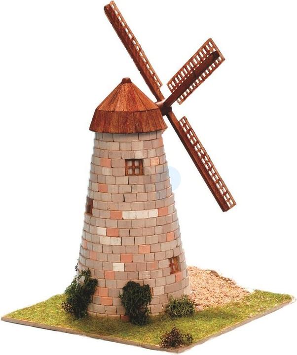 Actual product image Block Cuit. 3D ceramic model kit -Old windmill (20 x 17 x 20 cm)