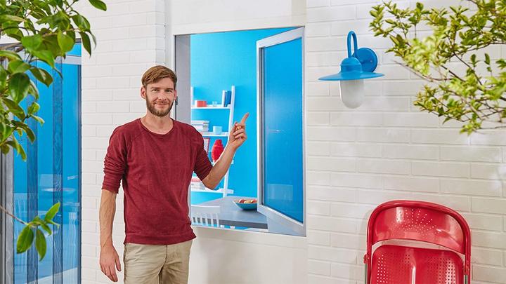 Actual product image tesa Insect screen COMFORT for windows, with Velcro tape, self-adhesive, without drilling (130 x 150 cm)