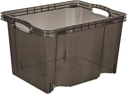 Actual product image keeeper Storage box "franz", 13.5 litres, crystal-grey (27 cm, 13.50 l, 1x)