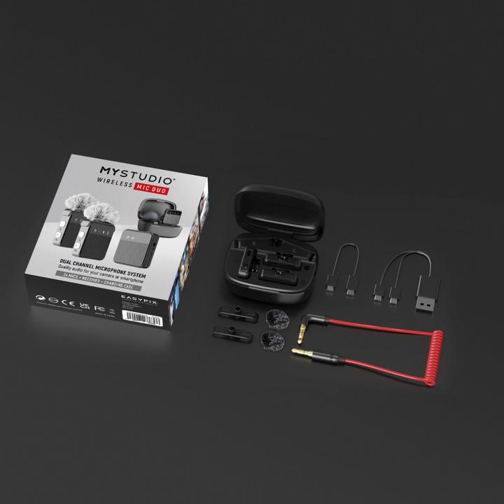 Actual product image Easypix MyStudio Wireless Mic Duo