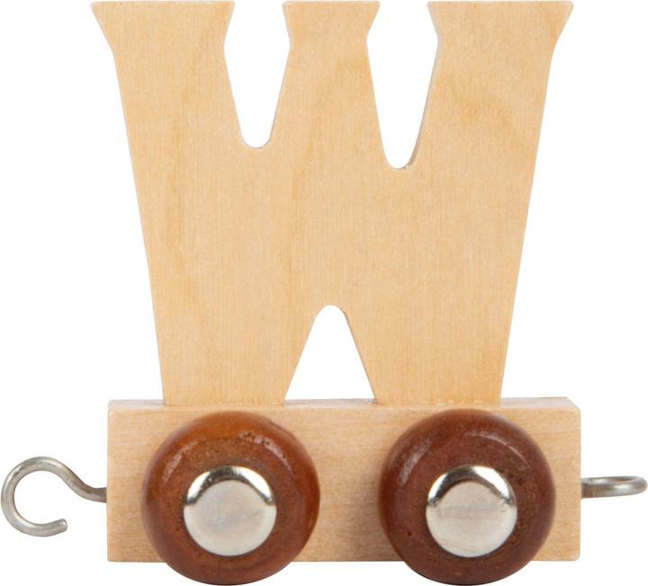 Actual product image small foot - Holzbuchstabenzug - W - 12 Stück
