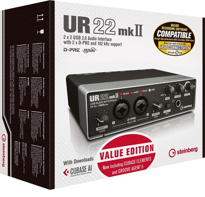Immagine prodotto Steinberg UR22 MKII Value Edition (USB)