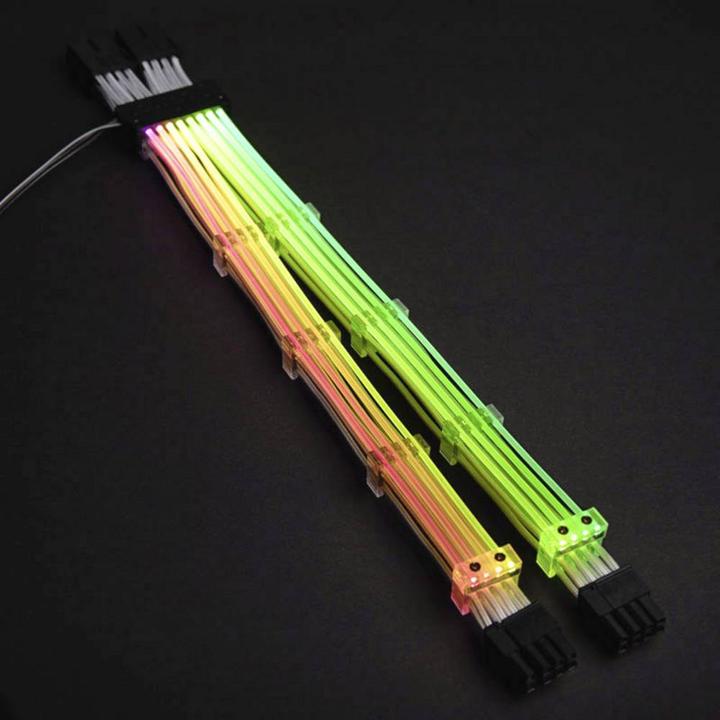 Actual product image Lian-Li Strimer 8-Pin RGB PCIe VGA (Multicoloured)