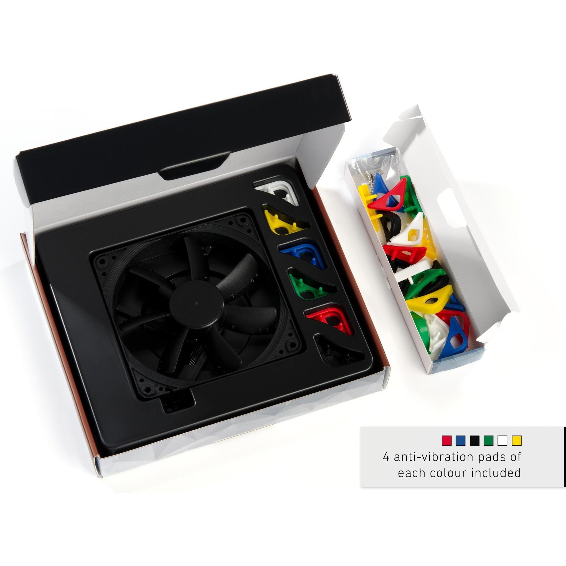 Thumbnail - Noctua NF-S12A PWM chromax.black.swap (120 mm, 1 x), PC Lüfter, Schwarz