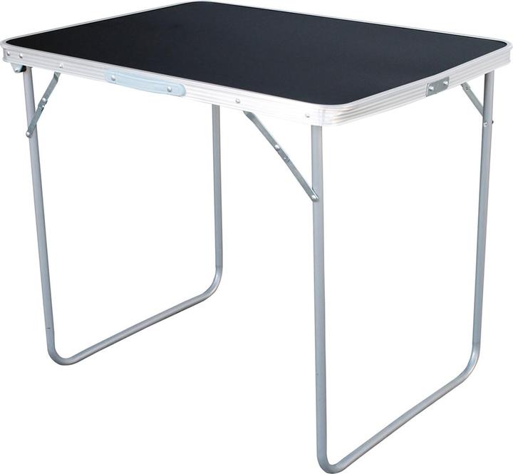 Produktbild Mojawo 3-tlg Camping Set Gartenmöbel Campingtisch 2 Campingstuhl Klappstuhl Schwarz (80 cm)