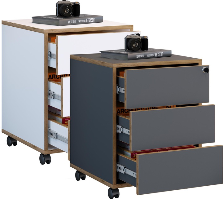 Produktbild VCM Büro Rollcontainer Salia 3 Schublade (50 x 42 x 45 cm)