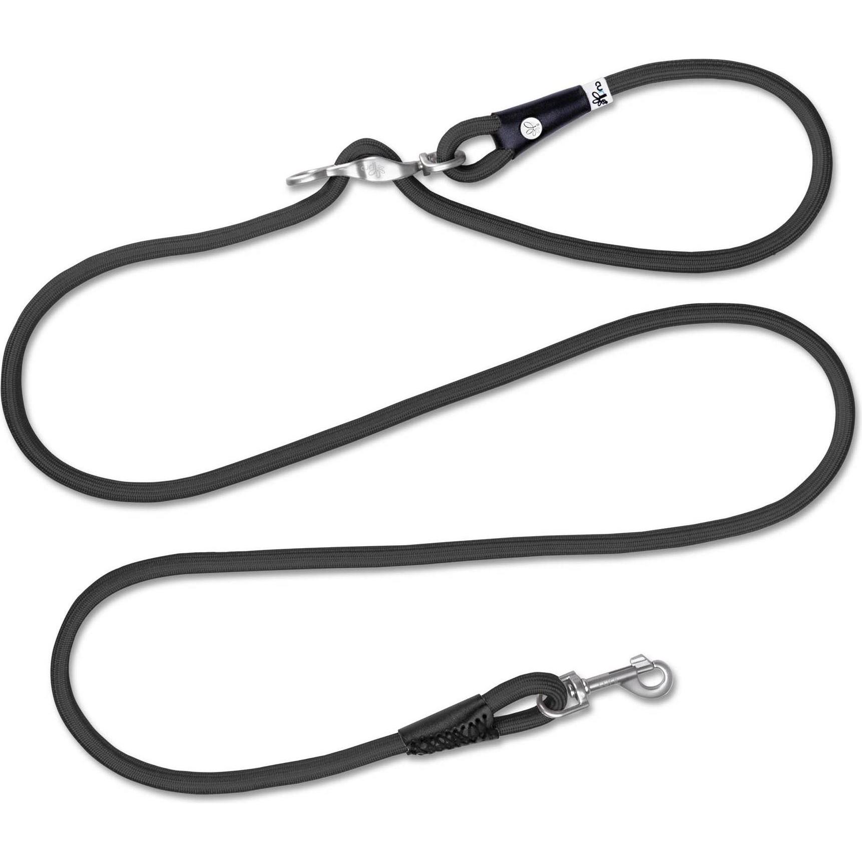 Curli Hundeleine Vario Comfort L Black (L, Hund, Spazieren), Halsband + Leine