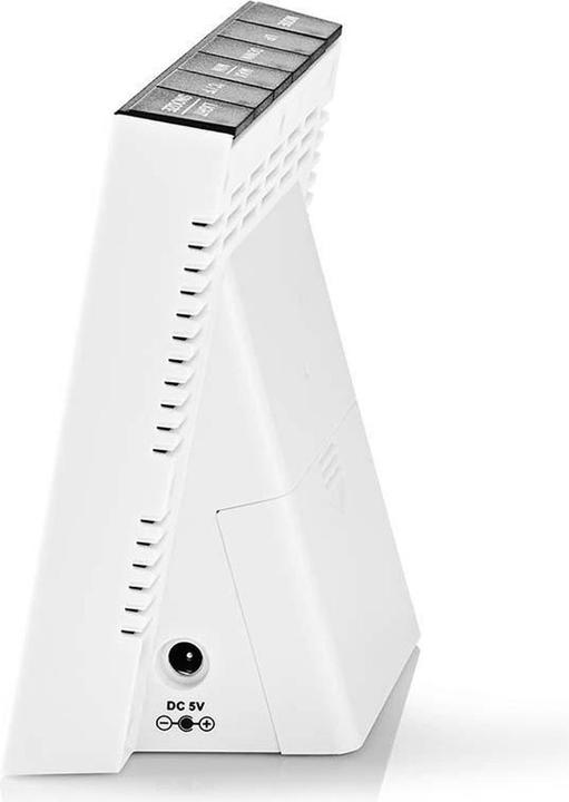 Immagine prodotto Nedis Stazione meteorologica Orologio a colori Disp. Sveglia Hygrom 1Sensore esterno bw-ws WEST404BK