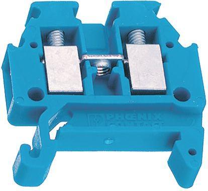 Actual product image Phoenix Contact Feed-through terminal block, 4.2mm blue (90 mm)