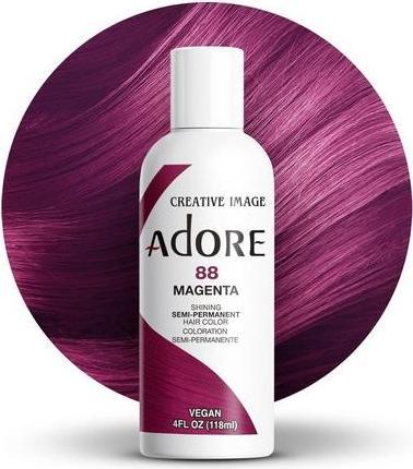 Actual product image Adore Shining Semi-Permanent Hair Colour 88 Magenta 118ml (88 Magenta)