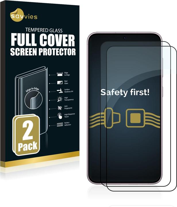 Produktbild Savvies Full-Screen Displayschutz Panzerglas Schutzglas (2 Stück, Samsung Galaxy S23+)
