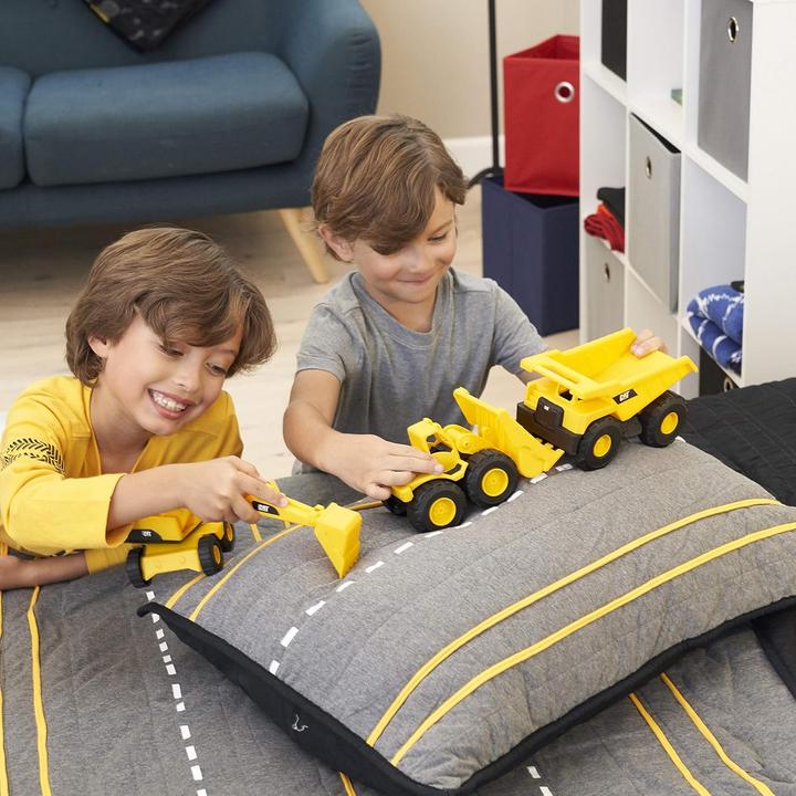 Actual product image BigBuy Fun 3-piece construction site vehicle set