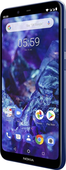 Actual product image Nokia 5.1 Plus (32 GB, Midnight Gloss Blue, 5.86", Hybrid Dual SIM, 4G)