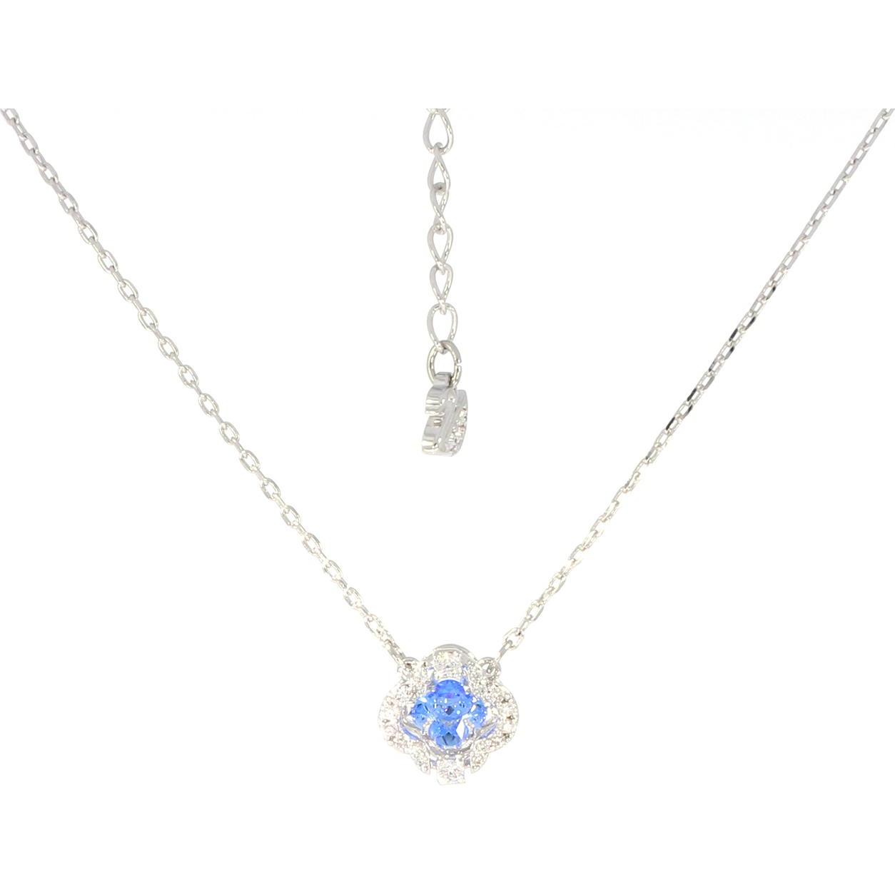 Swarovski, Halsschmuck, Sparkling Dance Halskette Blau, (Swarovski Metall)