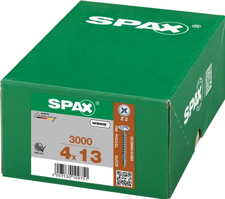 Produktbild Spax Rückwandschrauben PZ2 4,0x13 mm (1000 Schrauben pro Stück)