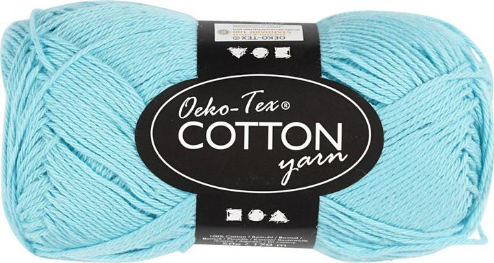 Produktbild Creativ Company Katoengaren, Turqoise, 50gr, 170m (170 m)
