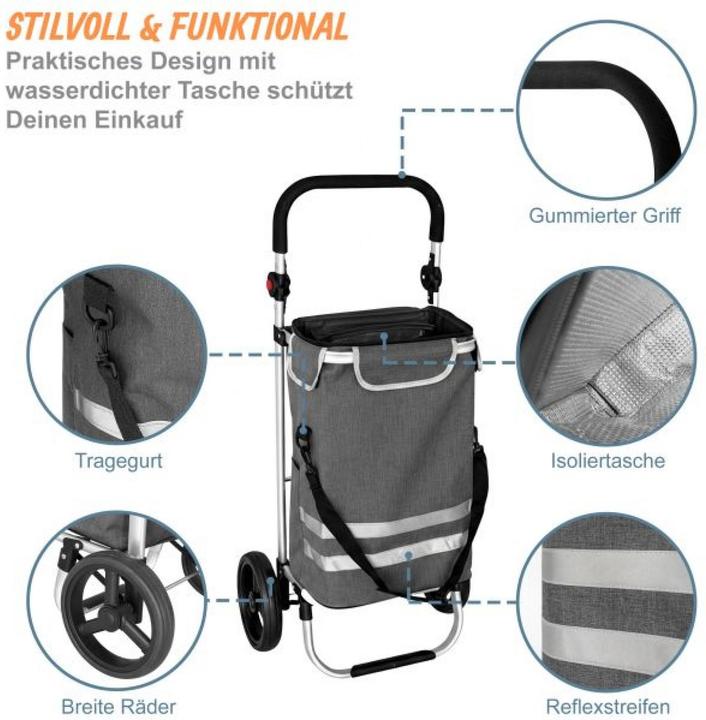 Produktbild Relaxdays Einkaufstrolley