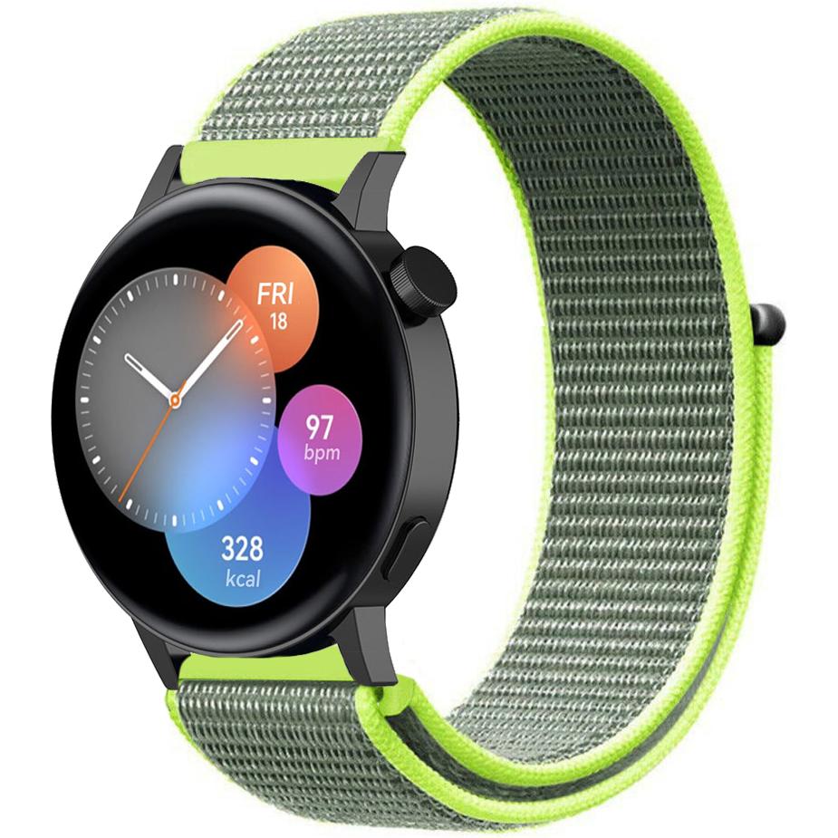 Strap-it Nylonarmband (20 mm, Nylon), Uhrenarmband, Grün
