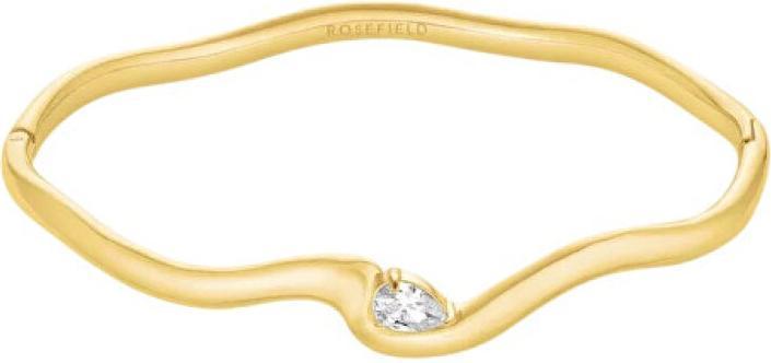 Immagine prodotto Rosefield - Glittering solid bracelet with crystals Wave JBMWG-J1303