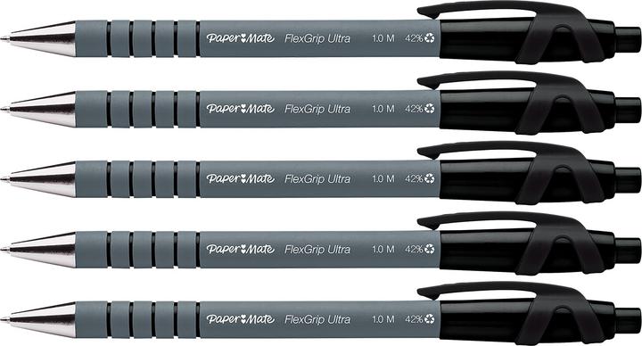 Image du produit Paper Mate Stylo à bille Flexgrip Ultra RT M (Noir, 5 x)
