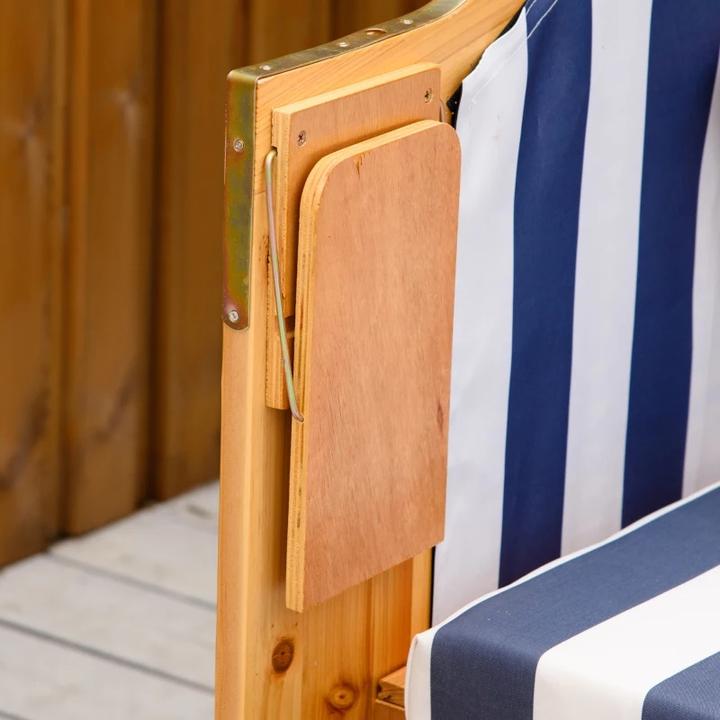 Image du produit PureHaven Chaise de plage 118x79x150 cm pour 2 personnes design élégant incl. coussins de dossier et d'assise