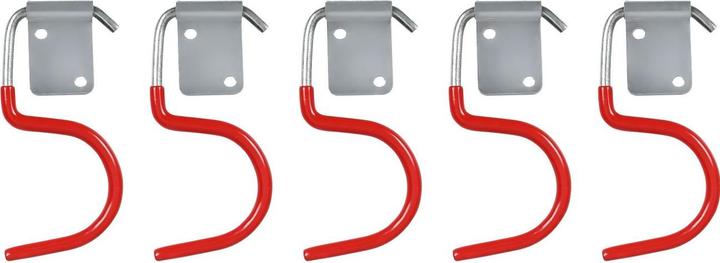 Benson Gartengerätehalter mit Gummierung, 5-tlg, 8,5 x 4,2 cm