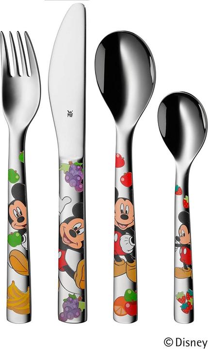 Produktbild WMF Kindergeschirr Kinderbesteck 6tlg Mickey Mouse Edelstahl poliert spülmaschinengeeignet