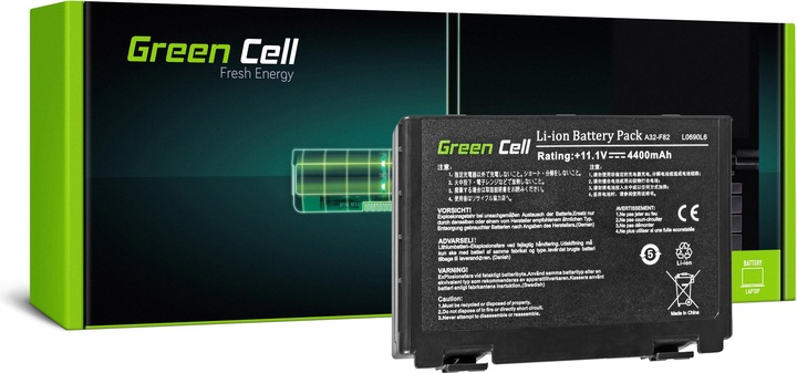 Produktbild GreenCell AS01 - Akku - ASUS - K40 K50 K50AB K50C K51 K51AC K60 K70 X70 X5DC (6 Zellen, 4400 mAh)