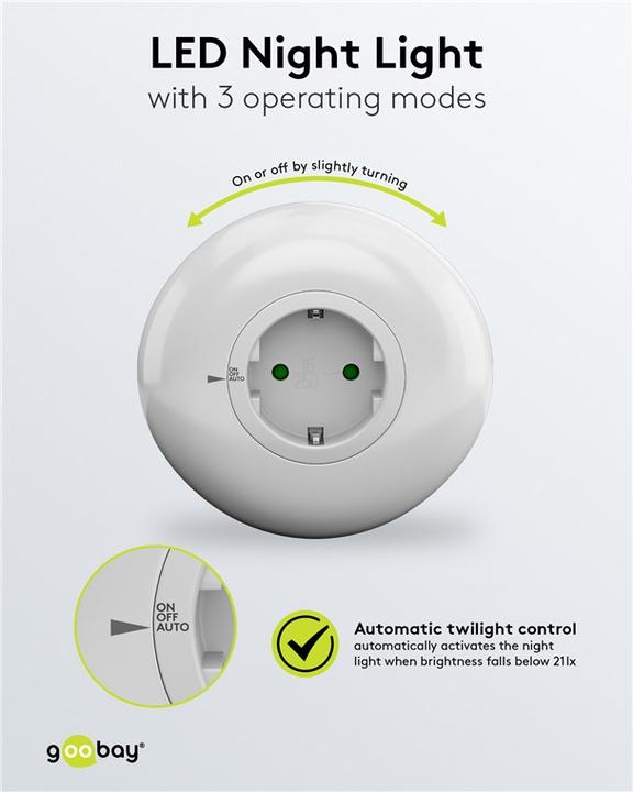 Productafbeelding Goobay LED nachtlampje voor het stopcontact