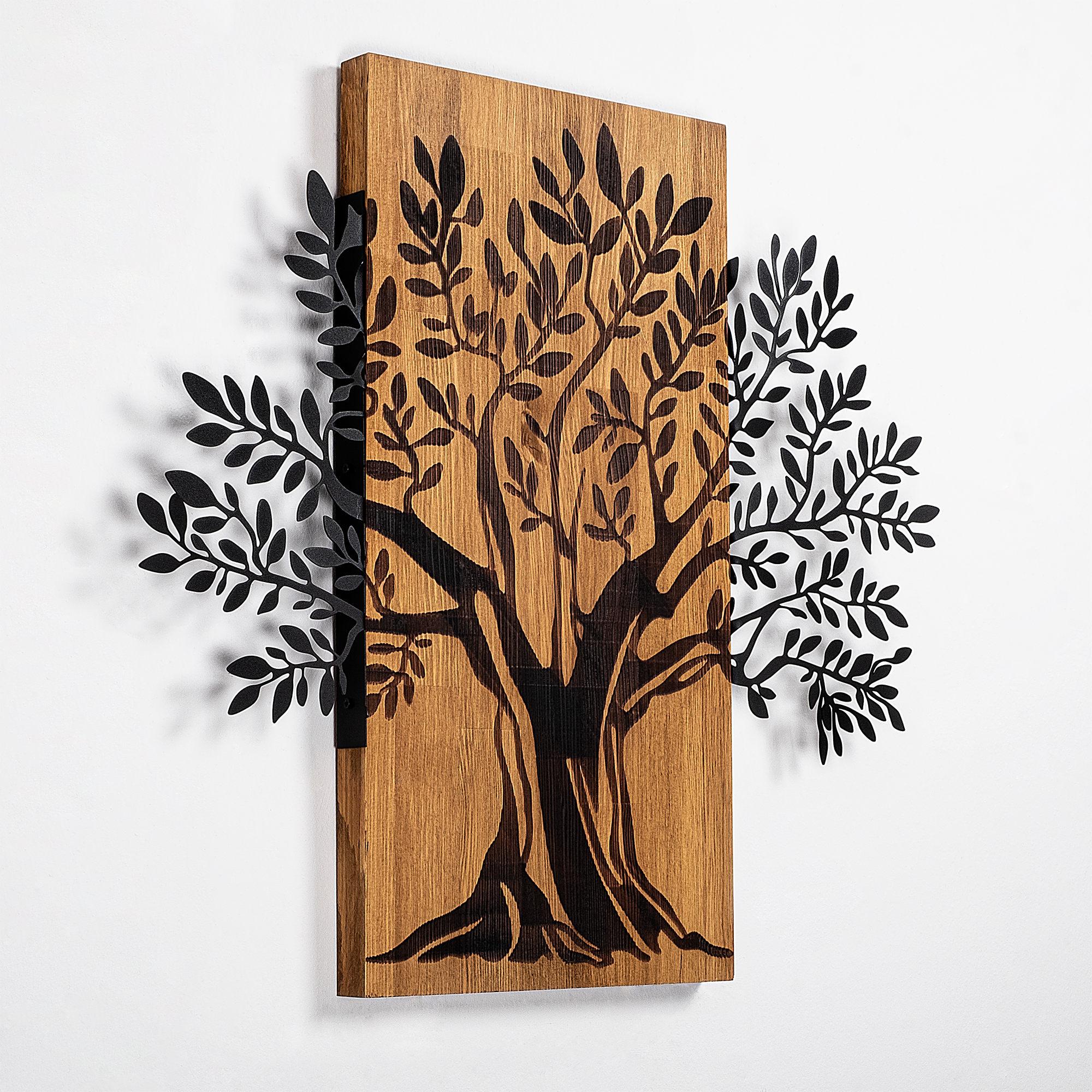Wallxpert, Wanddeko, Roots Wooden Wall Accessory (58 x 65 cm)