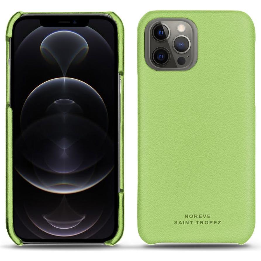 Noreve Lederschutzhülle (Apple iPhone 12 Pro Max), Smartphone Hülle, Grün