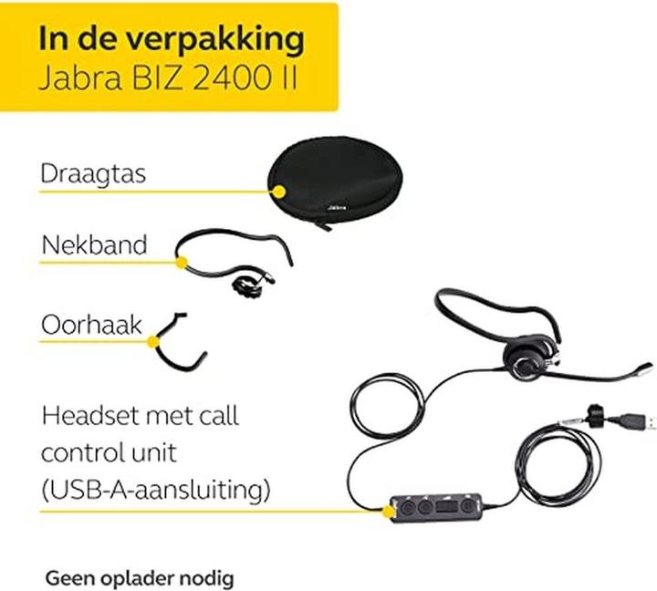 Immagine prodotto Jabra Biz 2400 Ii (Cablato, USB-A)