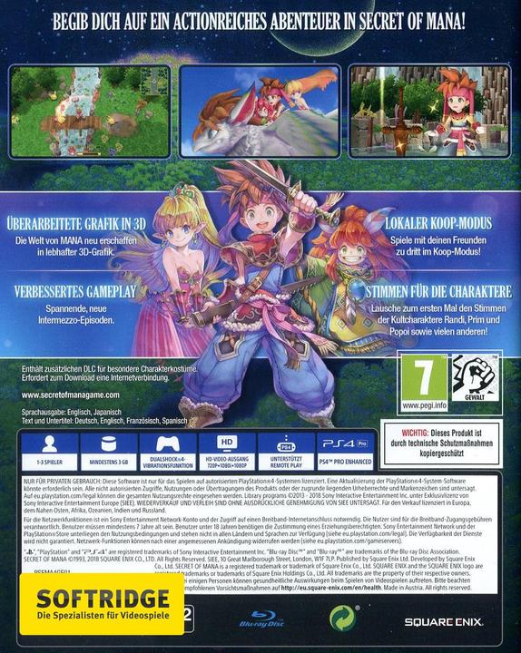 Produktbild Square Enix Secret of Mana (PS4, DE)